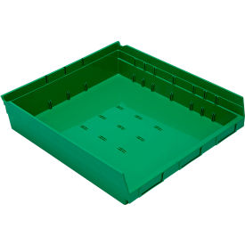 Quantum® Storage Systems Nesting Economy Shelf Bin 17-7/8"L x 16-1/2"W x 4"H Green 