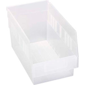 plastic nesting storage shelf bin qsb202 6-5/8"w x 11-5/8"d x 6"h clear Plastic Nesting Storage Shelf Bin QSB202 6-5/8"W x 11-5/8"D x 6"H Clear