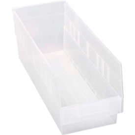 plastic nesting storage shelf bin qsb204 6-5/8"w x 17-7/8"d x 6"h clear Plastic Nesting Storage Shelf Bin QSB204 6-5/8"W x 17-7/8"D x 6"H Clear