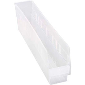 plastic nesting storage shelf bin qsb205 4-1/8"w x 23-5/8"d x 6"h clear Plastic Nesting Storage Shelf Bin QSB205 4-1/8"W x 23-5/8"D x 6"H Clear