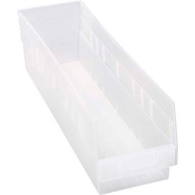 plastic nesting storage shelf bin qsb206 6-5/8"w x 23-5/8"d x 6"h clear Plastic Nesting Storage Shelf Bin QSB206 6-5/8"W x 23-5/8"D x 6"H Clear