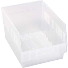 plastic nesting storage shelf bin qsb207 8-3/8"w x 11-5/8"d x 6"h clear Plastic Nesting Storage Shelf Bin QSB207 8-3/8"W x 11-5/8"D x 6"H Clear