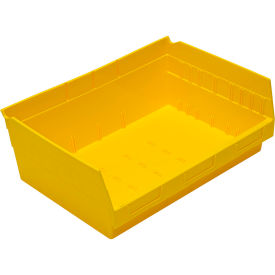 Quantum® Storage Systems Nesting Economy Shelf Bin 11-5/8"L x 16-1/2"W x 6"H Yellow 