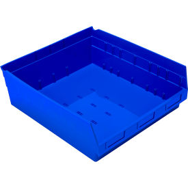 Quantum® Storage Systems Nesting Economy Shelf Bin 17-7/8"L x 16-1/2"W x 6"H Blue 