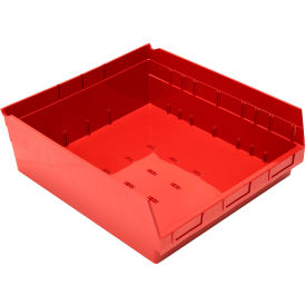 Quantum® Storage Systems Nesting Economy Shelf Bin 17-7/8"L x 16-1/2"W x 6"H Red 
