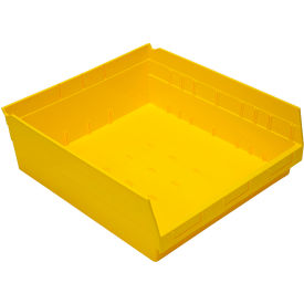 Quantum® Storage Systems Nesting Economy Shelf Bin 17-7/8"L x 16-1/2"W x 6"H Yellow 