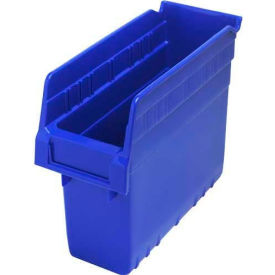 Quantum Storage Systems QSB801BL Plastic Nesting Storage Shelf Bin QSB801 4-3/8"W x 11-5/8"D x 8"H Blue image.