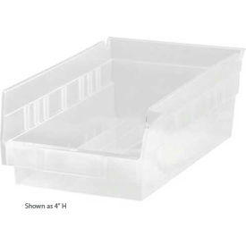 plastic nesting storage shelf bin qsb801 4-3/8"w x 11-5/8"d x 8"h clear Plastic Nesting Storage Shelf Bin QSB801 4-3/8"W x 11-5/8"D x 8"H Clear