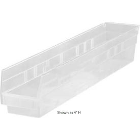 plastic nesting storage shelf bin qsb803 4-3/8"w x 17-7/8"d x 8"h clear Plastic Nesting Storage Shelf Bin QSB803 4-3/8"W x 17-7/8"D x 8"H Clear