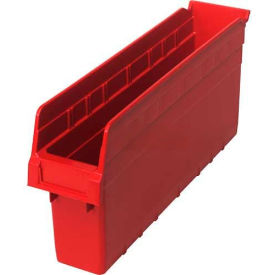 plastic nesting storage shelf bin qsb803 4-3/8"w x 17-7/8"d x 8"h red Plastic Nesting Storage Shelf Bin QSB803 4-3/8"W x 17-7/8"D x 8"H Red