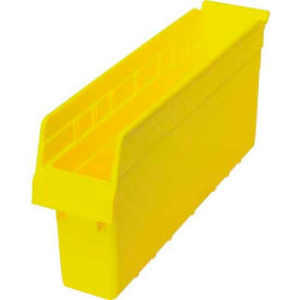 plastic nesting storage shelf bin qsb803 4-3/8"w x 17-7/8"d x 8"h yellow Plastic Nesting Storage Shelf Bin QSB803 4-3/8"W x 17-7/8"D x 8"H Yellow