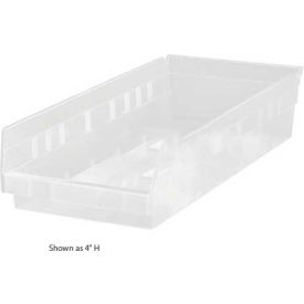 plastic nesting storage shelf bin qsb804 6-5/8"w x 17-7/8"d x 8"h clear Plastic Nesting Storage Shelf Bin QSB804 6-5/8"W x 17-7/8"D x 8"H Clear