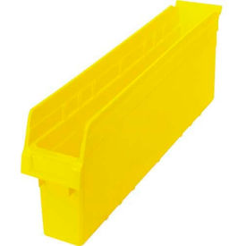 Quantum Storage Systems QSB805YL Plastic Nesting Storage Shelf Bin QSB805 4-3/8"W x 23-5/8"D x 8"H Yellow image.