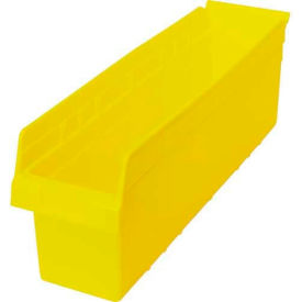 plastic nesting storage shelf bin qsb806 6-5/8"w x 23-5/8"d x 8"h yellow Plastic Nesting Storage Shelf Bin QSB806 6-5/8"W x 23-5/8"D x 8"H Yellow