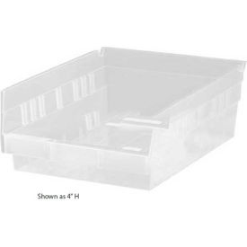 plastic nesting storage shelf bin qsb807 8-3/8"w x 11-5/8"d x 8"h clear Plastic Nesting Storage Shelf Bin QSB807 8-3/8"W x 11-5/8"D x 8"H Clear