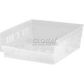 plastic nesting storage shelf bin qsb809 11-1/8"w x 11-5/8"d x 8"h clear Plastic Nesting Storage Shelf Bin QSB809 11-1/8"W x 11-5/8"D x 8"H Clear
