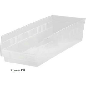 plastic nesting storage shelf bin qsb810 11-1/8"w x 17-7/8"d x 8"h clear Plastic Nesting Storage Shelf Bin QSB810 11-1/8"W x 17-7/8"D x 8"H Clear