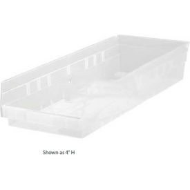 plastic nesting storage shelf bin qsb814 8-3/8"w x 23-5/8"d x 8"h clear Plastic Nesting Storage Shelf Bin QSB814 8-3/8"W x 23-5/8"D x 8"H Clear