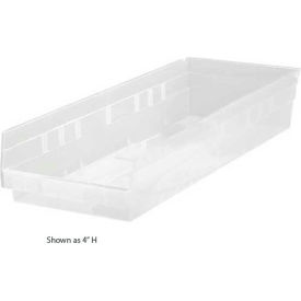 plastic nesting storage shelf bin qsb816 11-1/8"w x 23-5/8"d x 8"h clear Plastic Nesting Storage Shelf Bin QSB816 11-1/8"W x 23-5/8"D x 8"H Clear