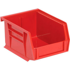 Polypropylene Ultra Hang & Stack Bin, 5-3/8"L x 4-1/8"W x 3"H, Red view 2
