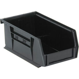 Quantum Storage® Recycled Polypropylene Ultra Hang & Stack Bin 7-3/8"L x 4-1/8"W x 3"H Black 