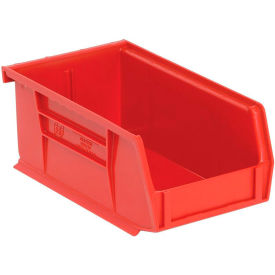 Polypropylene Ultra Hang & Stack Bin, 7-3/8"L x 4-1/8"W x 3"H, Red view 2