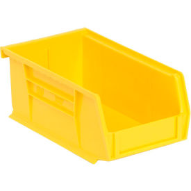 Polypropylene Ultra Hang & Stack Bin, 7-3/8"L x 4-1/8"W x 3"H, Yellow view 2