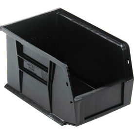 Quantum Storage® Recycled Polypropylene Ultra Hang & Stack Bin 9-1/4"L x 6"W x 5"H Black 
