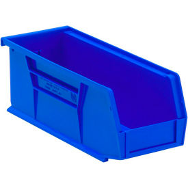 Polypropylene Ultra Hang & Stack Bin, 10-7/8"L x 4-1/8"W x 4"H, Blue view 2