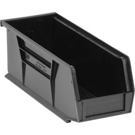 Quantum Storage® Recycled Polypropylene Ultra Hang & Stack Bin 10-7/8"L x 4-1/8"W x 4"H Black 