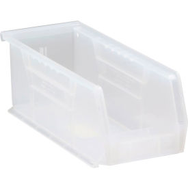 Polypropylene Ultra Hang & Stack Bin, 10-7/8"L x 4-1/8"W x 4"H, Clear view 2