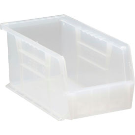 Polypropylene Ultra Hang & Stack Bin, 10-7/8"L x 5-1/2"W x 5"H, Clear view 2
