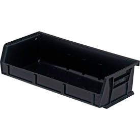 Quantum Storage® Recycled Polypropylene Ultra Hang & Stack Bin 5-3/8"L x 11"W x 3"H Black 