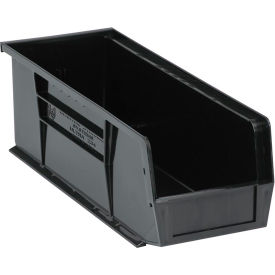 Quantum Storage® Recycled Polypropylene Ultra Hang & Stack Bin 14-3/4"L x 5-1/2"W x 5"H Black 