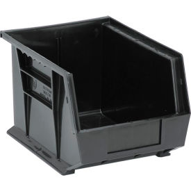 Quantum Storage® Recycled Polypropylene Ultra Hang & Stack Bin 10-3/4"L x 8-1/4"W x 7"H Black 