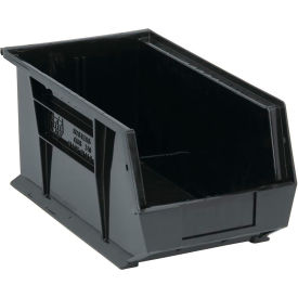 Polypropylene Ultra Hang & Stack Bin, 14-3/4"L x 8-1/4"W x 7"H, Black view 2