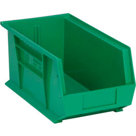 Polypropylene Ultra Hang & Stack Bin, 14-3/4"L x 8-1/4"W x 7"H, Green view 2