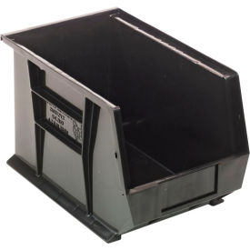 Quantum Storage® Recycled Polypropylene Ultra Hang & Stack Bin 13-5/8"L x 8-1/4"W x 8"H Black 