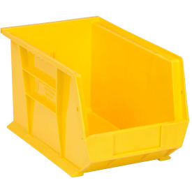 Polypropylene Ultra Hang & Stack Bin, 13-5/8"L x 8-1/4"W x 8"H, Yellow view 2