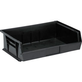 Quantum Storage® Recycled Polypropylene Ultra Hang & Stack Bin 10-7/8"L x 16-1/2"W x 5"HBlack 