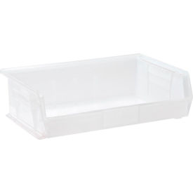 Polypropylene Ultra Hang & Stack Bin, 10-7/8"L x 16-1/2"W x 5"H, Clear view 2