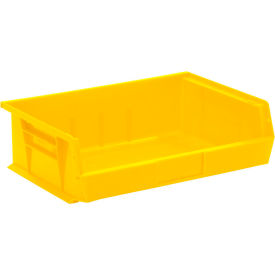 Polypropylene Ultra Hang & Stack Bin, 10-7/8"L x 16-1/2"W x 5"H, Yellow view 2