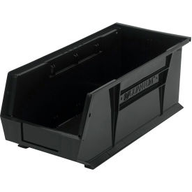Quantum Storage® Recycled Polypropylene Ultra Hang & Stack Bin 18"L x 8-1/4"W x 7"H Black 