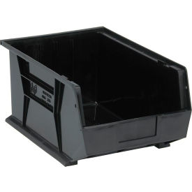 Quantum Storage® Recycled Polypropylene Ultra Hang & Stack Bin 16"L x 11"W x 8"H Black 