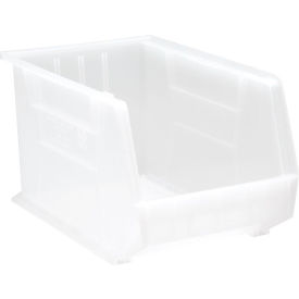 Polypropylene Ultra Hang & Stack Bin, 18"L x 11"W x 10"H, Clear view 2