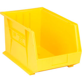 Polypropylene Ultra Hang & Stack Bin, 18"L x 11"W x 10"H, Yellow view 2