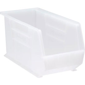 Polypropylene Ultra Hang & Stack Bin, 18"L x 8-1/4"W x 9"H, Clear view 2