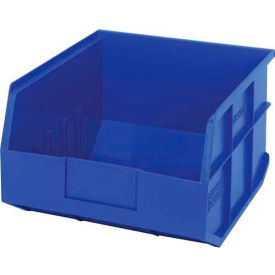SSB425BL Quantum Plastic Stackable Shelf Bin SSB425 11"W x 12"D x 7"H, Blue