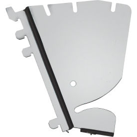 Quantum Storage Systems WS-HBBA Quantum® Partition Wall Hanging Bracket, Adjustable Angle, Chrome, Pack of 2 image.
