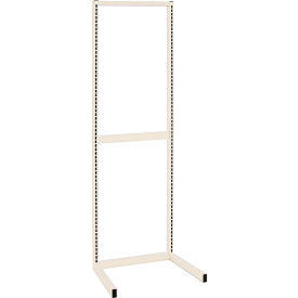 Quantum Storage Systems WS70-SS36AD-7S Quantum® Partition Wall Add On Unit, (7) 1035HBC Baskets, 36"W x 26"D x 70"H, White/Chrome image.